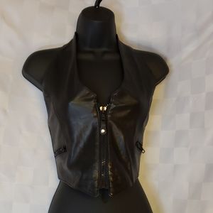 Leather vest